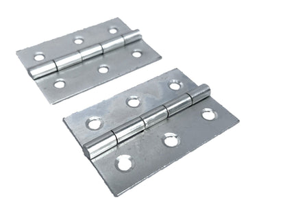 Charnières de porte nickelées de 75 mm (3 po) - Pack multiple