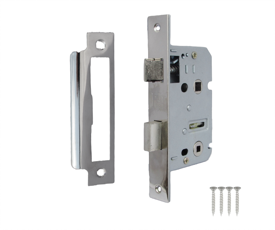 Serrure à guillotine réversible pour salle de bain, 2,5" et 3"
