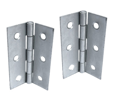 Charnières de porte nickelées de 75 mm (3 po) - Pack multiple