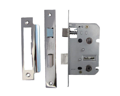 Serrure à guillotine réversible pour salle de bain, 2,5" et 3"