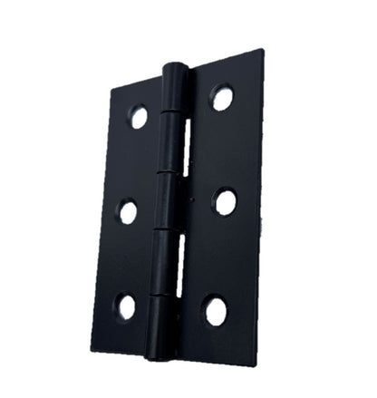 Charnières de porte noires mates de 75 mm (3 po) - Pack multiple