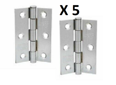 Charnière de porte coupe-feu Perry Shield en zinc de qualité CE7, 7,6 cm (3 po), Certifire, avec hache fileté - FD60 (sans vis)