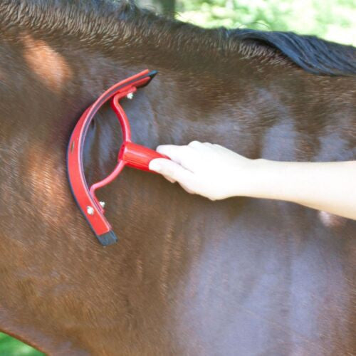 Grattoir à transpiration en plastique Perry Equestrian, pour toilette de chevaux, poneys et animaux de compagnie, 6 couleurs