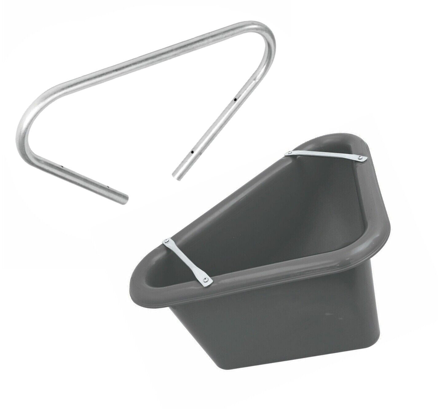 Mangeoire triangulaire Perry Equestrian pour chevaux, eau et support