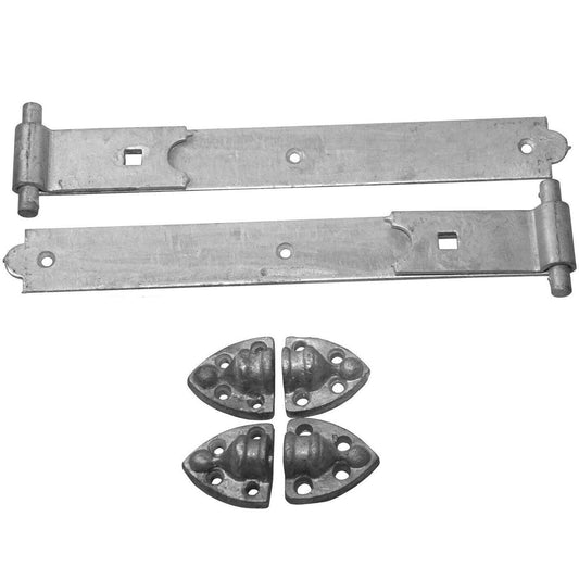 Charnières de portail réversibles lourdes 24" renforcées à chaud