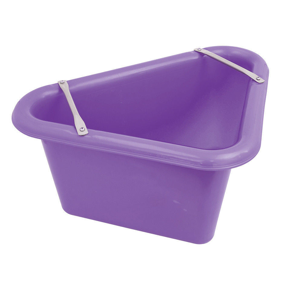 Mangeoire triangulaire Perry Equestrian pour chevaux, eau et support