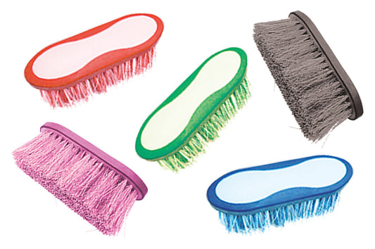 Brosses de toilette colorées Perry Equestrian à poils de 40 mm pour chevaux et poneys