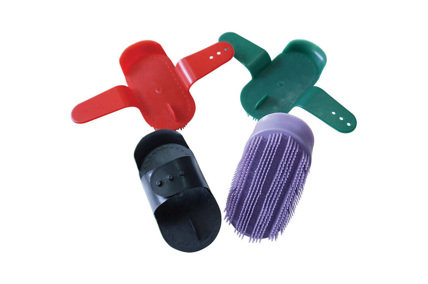 Étrille en plastique Perry Equestrian, accessoire de toilette pour chevaux et poneys de taille moyenne