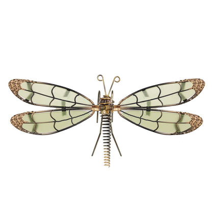 Suspension en verre en forme de libellule et de papillon qui brille dans le noir
