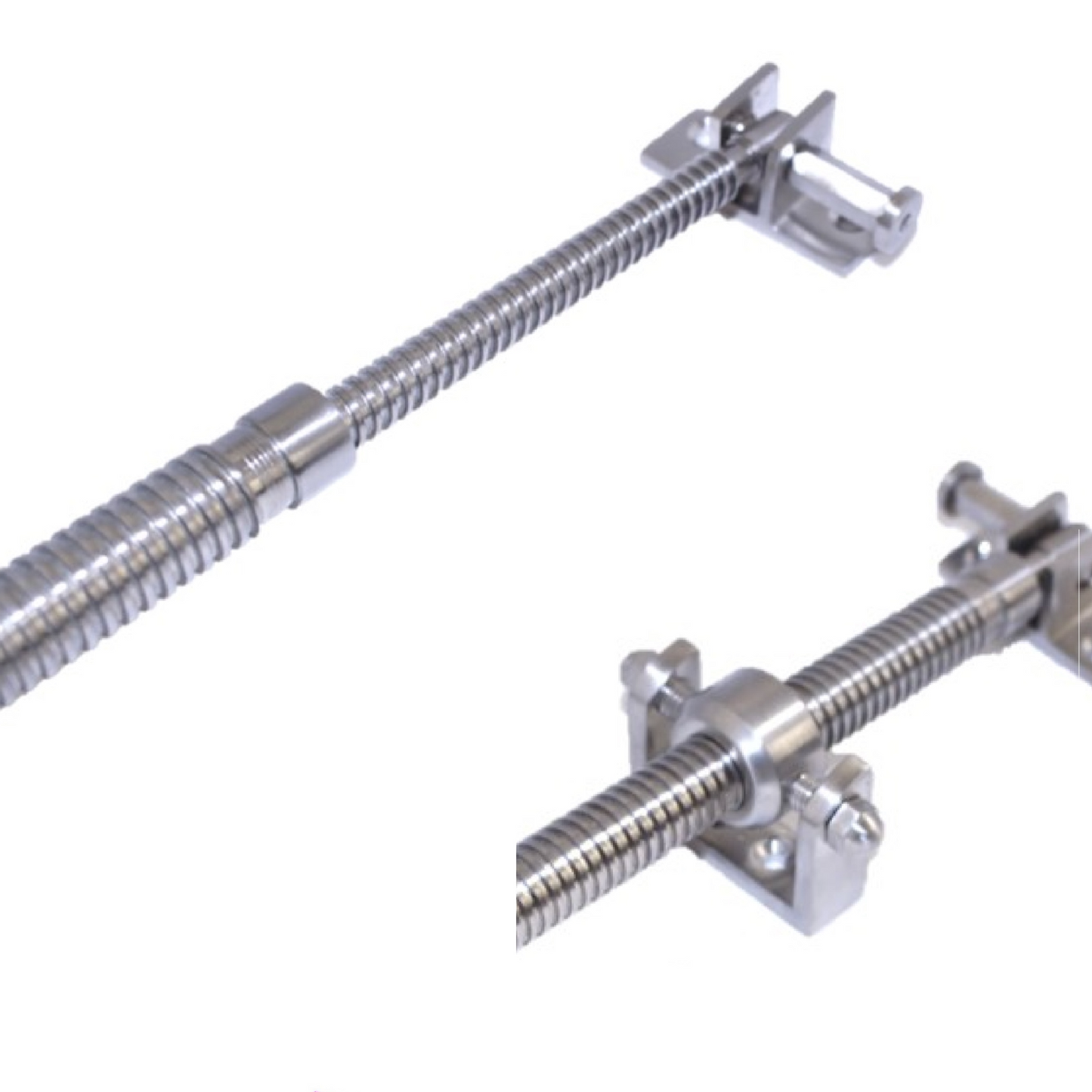 Vérin à vis pour fenêtre satinée, puits de lumière, filetage double 300 mm