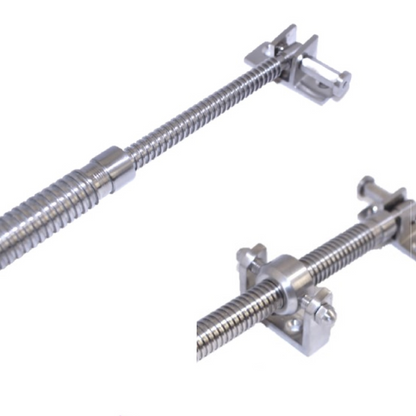 Vérin à vis pour fenêtre satinée, puits de lumière, filetage double 300 mm