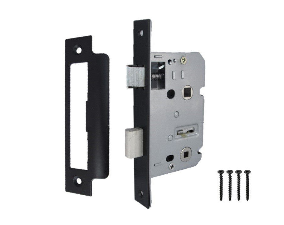 Serrure à guillotine réversible pour salle de bain, 2,5" et 3"