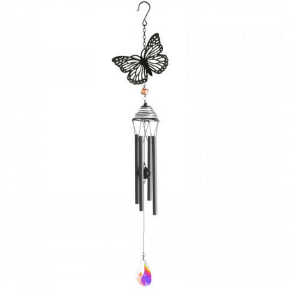 Carillon à vent Silhouette Papillon - Noir