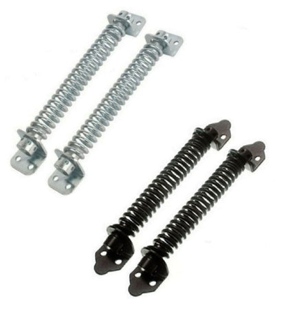 2x RESSORT DE FERMETURE DE PORTAIL DE JARDIN réglable 8" ou 10" Noir Galv