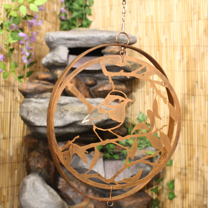 Tourniquet à suspendre en forme de silhouette d'oiseau - Bronze noir