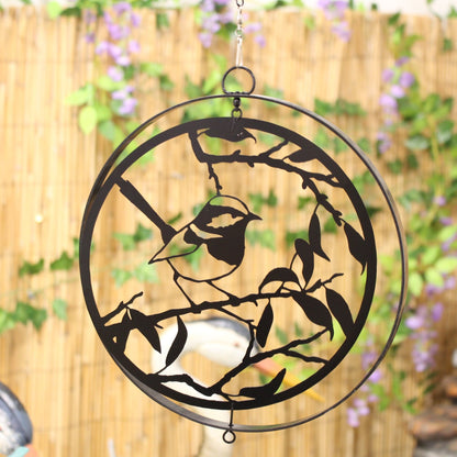 Tourniquet à suspendre en forme de silhouette d'oiseau - Bronze noir