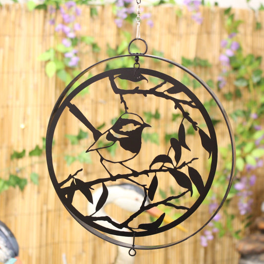Tourniquet à suspendre en forme de silhouette d'oiseau - Bronze noir