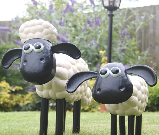 Sculpture en métal Timmy noir et blanc