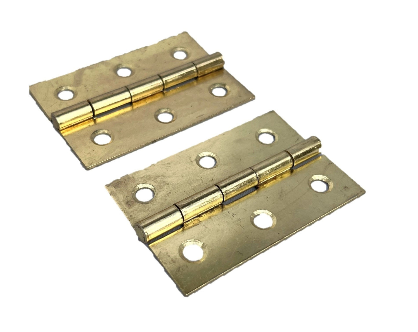 CHARNIÈRES À BOUT 75 mm (3 po) - Charnières de porte plaquées laiton - tailles de paquets multiples