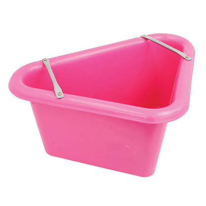 Mangeoire triangulaire Perry Equestrian pour chevaux, eau et support