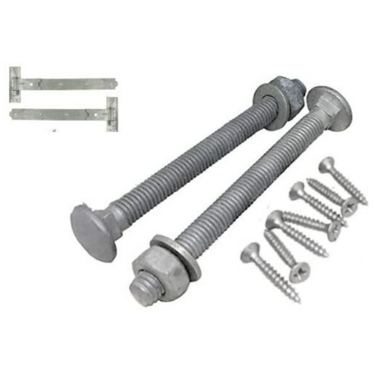 Ensemble de FIXATIONS (UNIQUEMENT) pour crochets et bandes GALVANISÉS 10" - 24"
