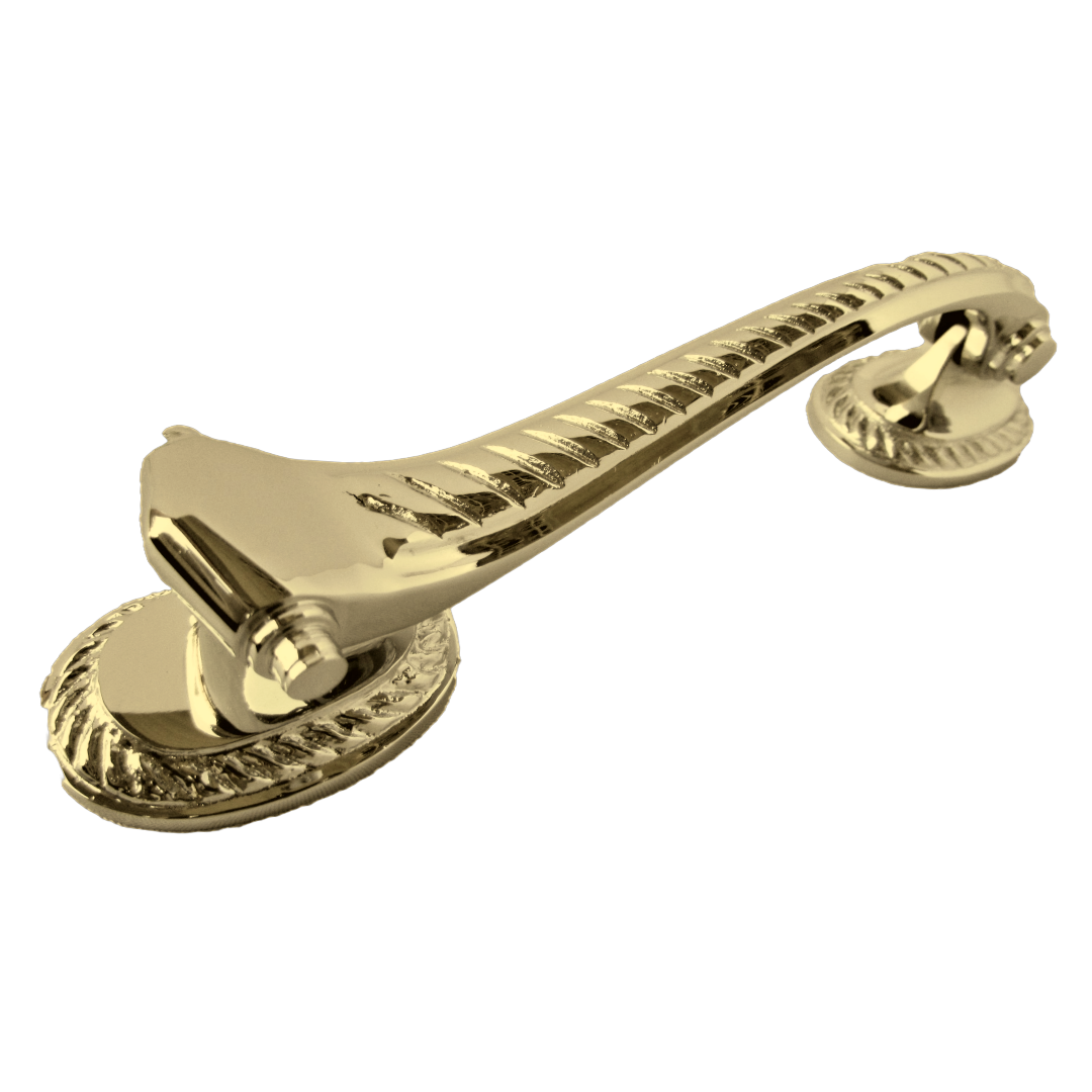 Heurtoir de porte traditionnel en laiton de style géorgien, motif médecin, 15 cm