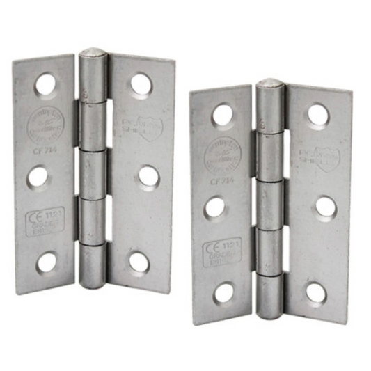 Charnière de porte coupe-feu Perry Shield Grade CE7, couleur unie, 7,6 cm (3 po), avec hache fileté - FD60 (sans vis)