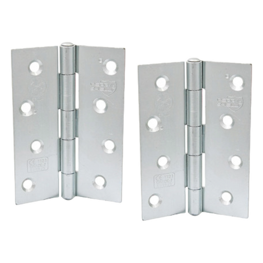 Charnière de porte coupe-feu Perry Shield en zinc de qualité CE7, 4 po, Certifire, avec hache fileté - FD60 (sans vis)