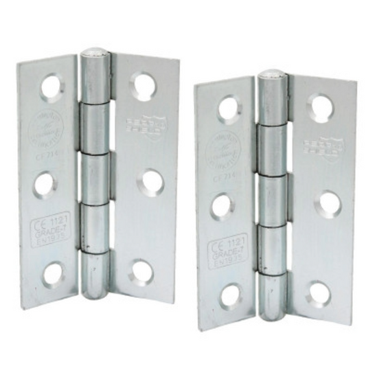 Charnière de porte coupe-feu Perry Shield en zinc de qualité CE7, 7,6 cm (3 po), Certifire, avec hache fileté - FD60 (sans vis)