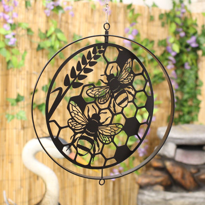 Tourniquet suspendu en forme de silhouette d'abeille - Bronze noir