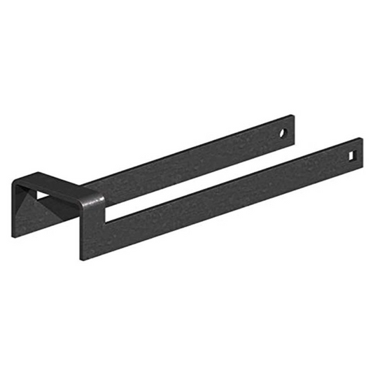 Loquet de portail à boucle à jeter sur 30,5 cm, robuste, noir, largeur de 5 cm, pour écuries et granges