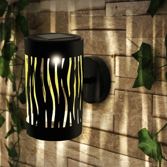 Applique murale solaire à LED en métal pour jardin