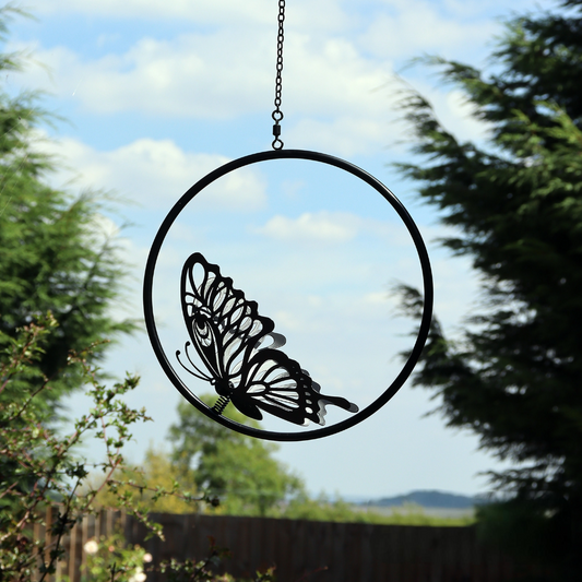 Silhouette de papillon suspendue - Métal 3D