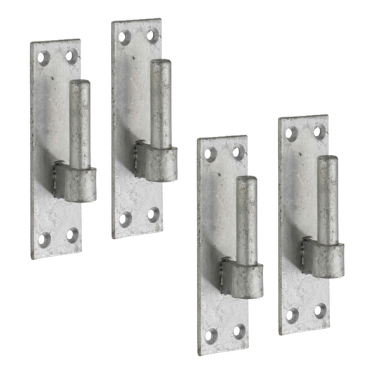 Crochets de portail robustes 2 paires pour supports de charnière de portail à bande 12 mm goupille renforcé