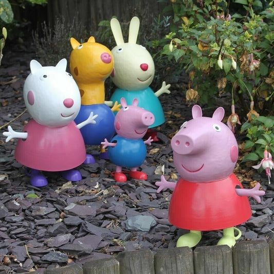 Décoration en métal pour intérieur et extérieur Peppa Pig &amp; Friends sous licence officielle pour enfants