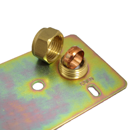 Plaque de fixation de douche dissimulée pour robinet à barre apparente 150 mm 