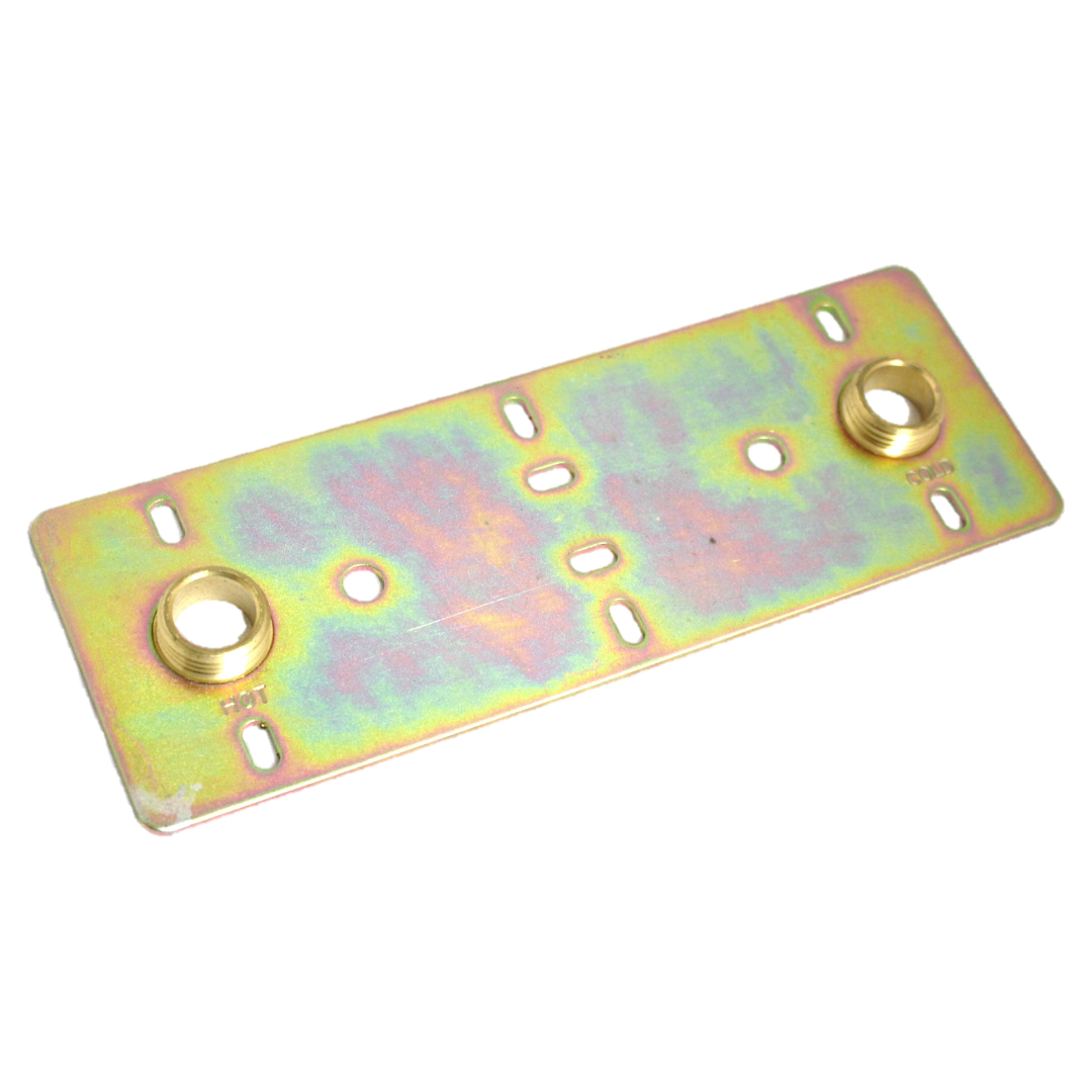 Plaque de fixation de douche dissimulée pour robinet à barre apparente 150 mm 