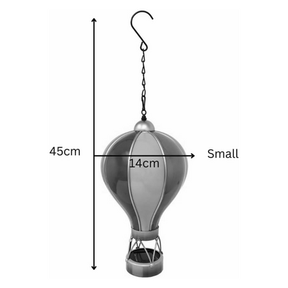 Montgolfière solaire Spectrum – Lampe LED suspendue d'extérieur pour décoration de jardin, terrasse et porche
