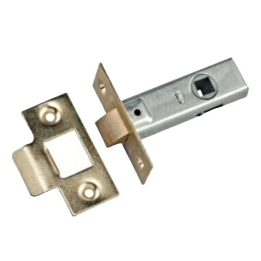 Loquet tubulaire à mortaise 2,5" 63 mm Poignée de porte intérieure Plaque en laiton 1-10