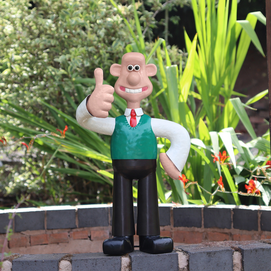 Sculpture de jardin en métal Wallace Gromit &amp; Aardman